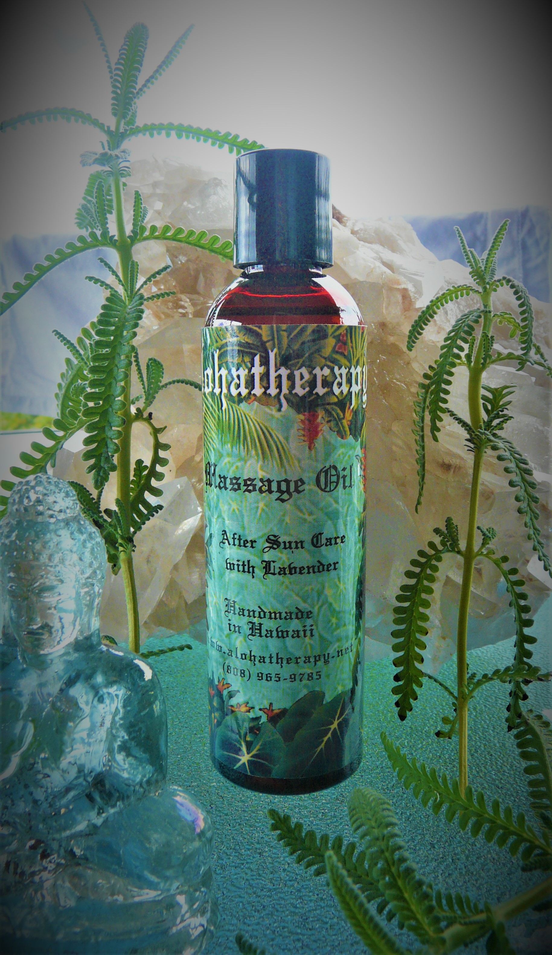 “after Sun Care With Lavender” Massage Oil Bath And Body Oil Alohatherapy