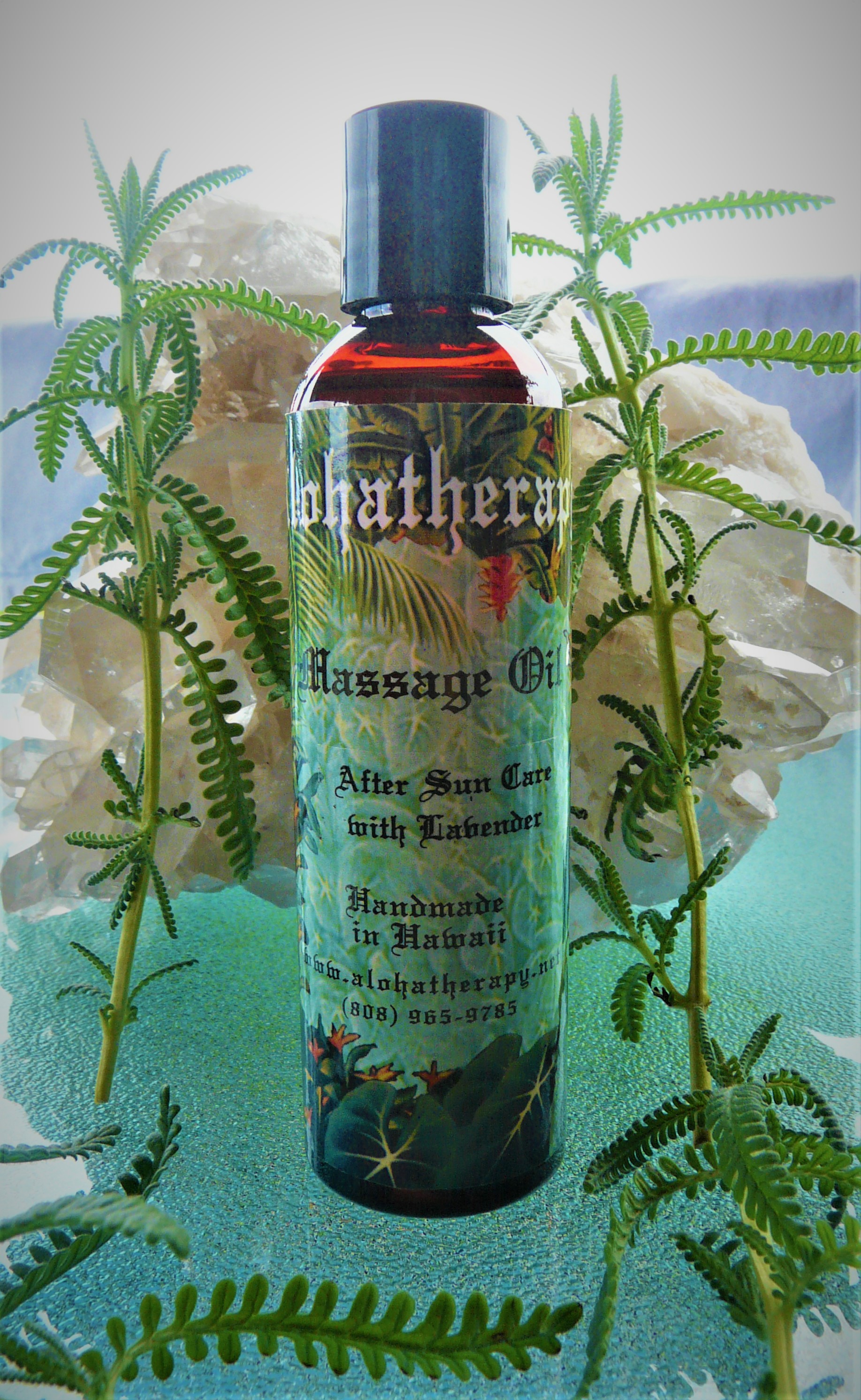 After Sun Care With Lavender Massage Oil Bath And Body Oil Alohatherapy