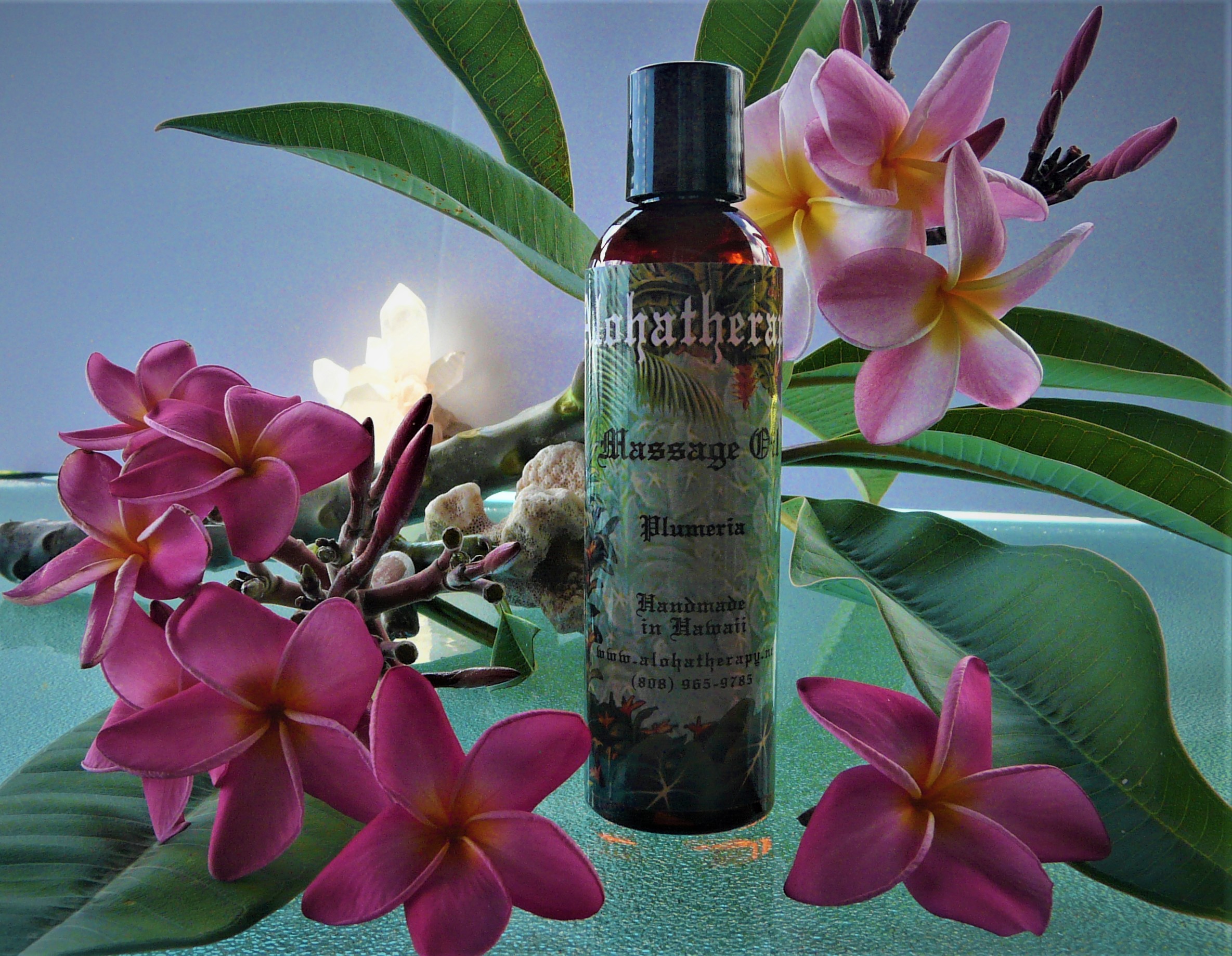 Plumeria Massage Oil Bath And Body Oil Alohatherapy